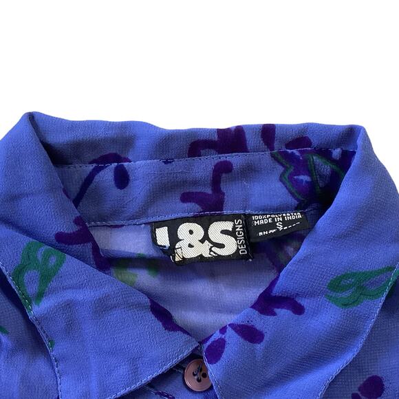 L&S Designs Sheer Button Down - Picture 4 of 6